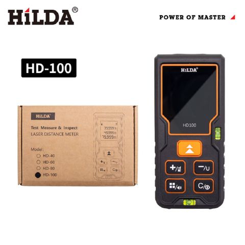 HILDA 希爾達 【 DC tools 】迪西電動工具 系列 40米的高精密度紅外線測距儀(測量高度距離/計算面積體積)