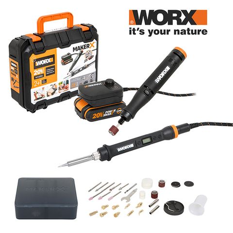 WORX 威克士 造物者 Maker-X系列 調速刻磨機/電烙鐵組合 WX988