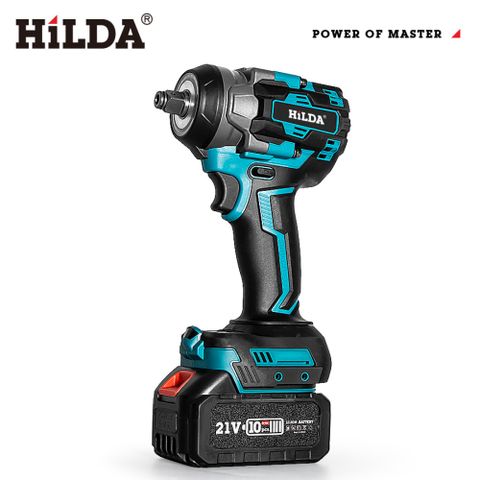 HILDA 希爾達 21V 無刷短軸扳手機 雙電