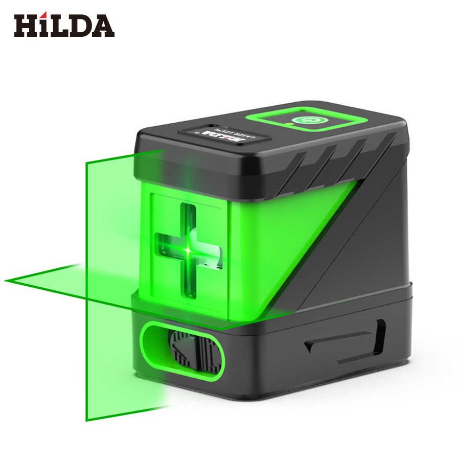 HILDA 希爾達 [  ] 系列 十字線綠光小型便攜式水平儀強光細線 迷你雷射水平儀