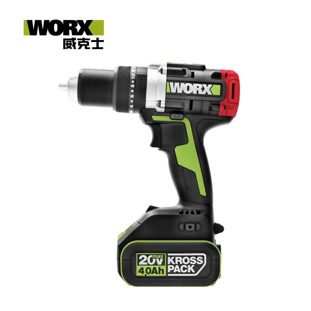 WORX 威克士   20V 13mm 150N.m 大扭力震動衝擊鑽 雙5.0電池 WU377-1