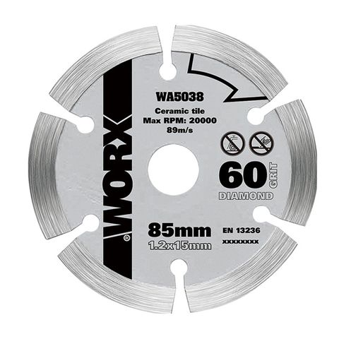 WORX 威克士 85mm 金剛石 鑽石 diamond grit 鋸片 WA5038