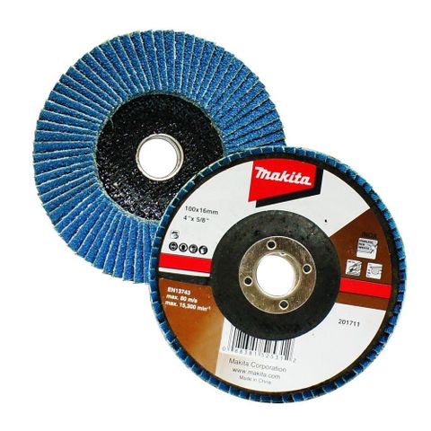 MAKITA 牧田 4”砂布輪40/60/80/120-不鏽鋼專用(1入) D-63719