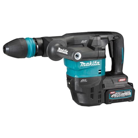 MAKITA 牧田 40V充電式五溝無刷電動鎚 4.0Ah雙電組   HM001GM206