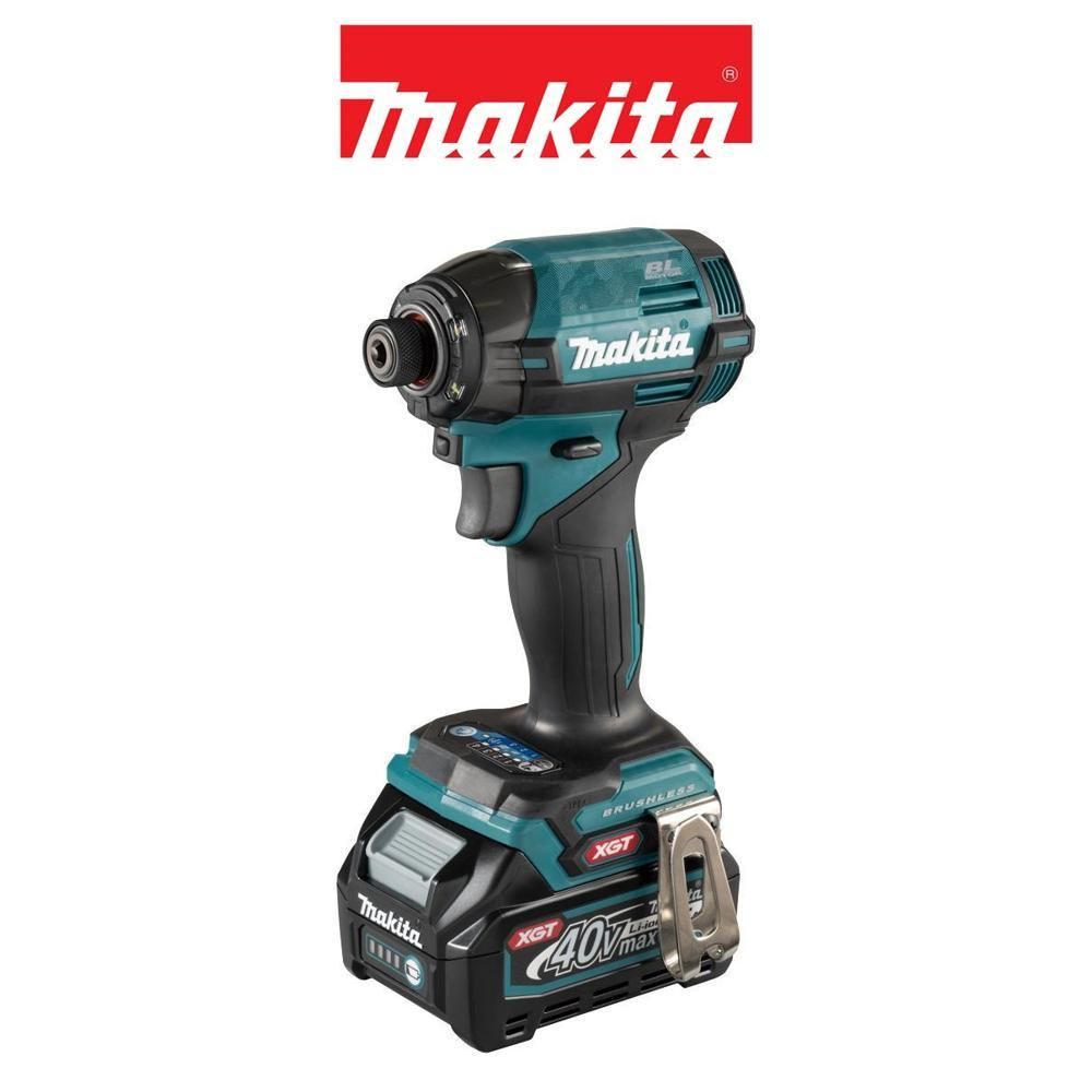 Makita 牧田   40V無刷衝擊起子機 藍色 日本製 2.5Ah雙電組   TD002GD202