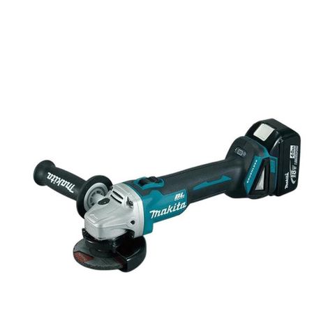 MAKITA 牧田 18V充電式平面砂輪機5.0Ah雙電套裝組 DGA404RTE