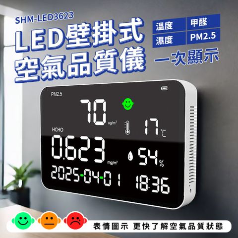 SHM-LED3623_LED壁掛式空氣品質儀