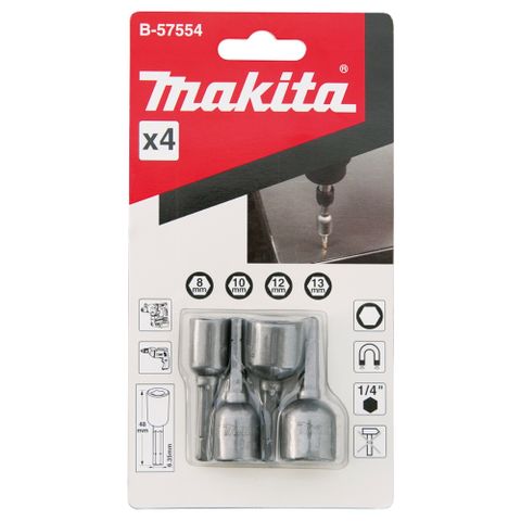 Makita 牧田 B-57554 套筒組4PCS