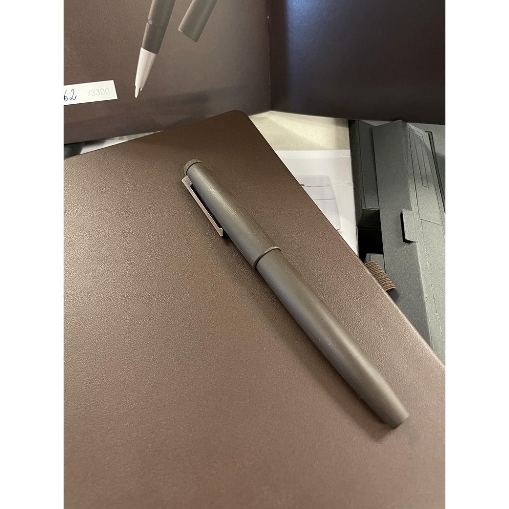 LAMY 德國  2000 01 BROWN 55週年紀念 14K金 玻璃纖維 限量紀念鋼筆禮盒套組(深棕色)有編號