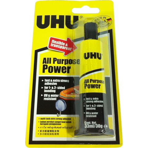 德國製造 UHU 33ml 萬能超強接著膠(UHU-066)37655 德國修繕專家