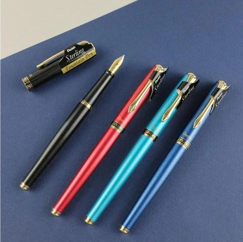 Pentel 飛龍 日本  Sterling 雙色筆尖鋼筆 /支 (F700) F尖 4色可選擇~閃耀寶石烤漆 精緻大方