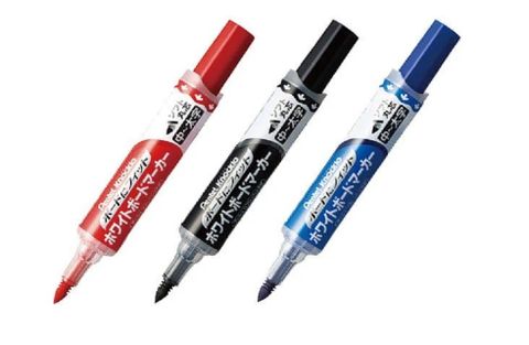 Pentel 飛龍 日本  彈力後壓式白板筆(粗) ~採用彈力筆頭設計.書寫字體表現力佳