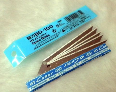 NT Cutter 日本原裝  Spare Blade BD-100 30度 5片入 美工刀片超銳利包膜專用