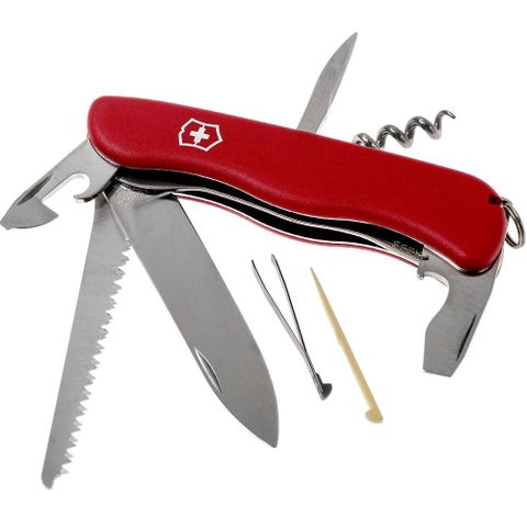 VICTORINOX 維氏 瑞士製造  森林者Forester系列-經典12用瑞士刀(0.8363)紅色 長111mm