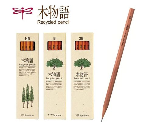 TOMBOW 蜻蜓 LA-KEA木物語鉛筆(Recycled pencil)原木環保鉛筆