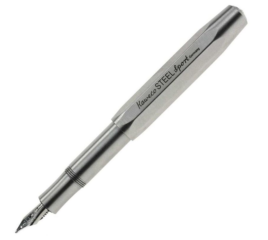 Kaweco 德國  STEEL Sport 不鏽鋼筆尖 鋼筆 不鏽鋼材質筆桿 髮絲紋紋路