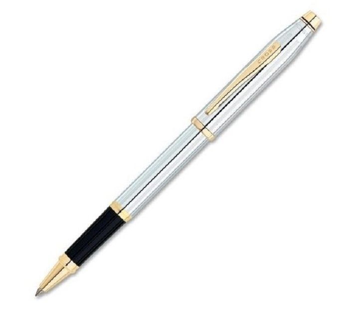 CROSS 高仕 高仕 Century II 新世紀金鉻新型大班鋼珠筆(3304) 23K鍍金筆夾及裝飾
