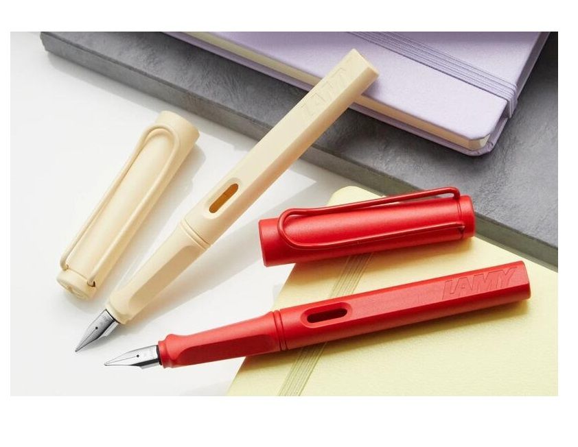 LAMY 德國  SAFARI狩獵者 2022限定色草莓奶油系列 鋼筆  附贈吸水器