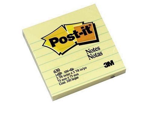 3M Post-it 可再貼橫格便條紙記事條理分明(630)《100張入》