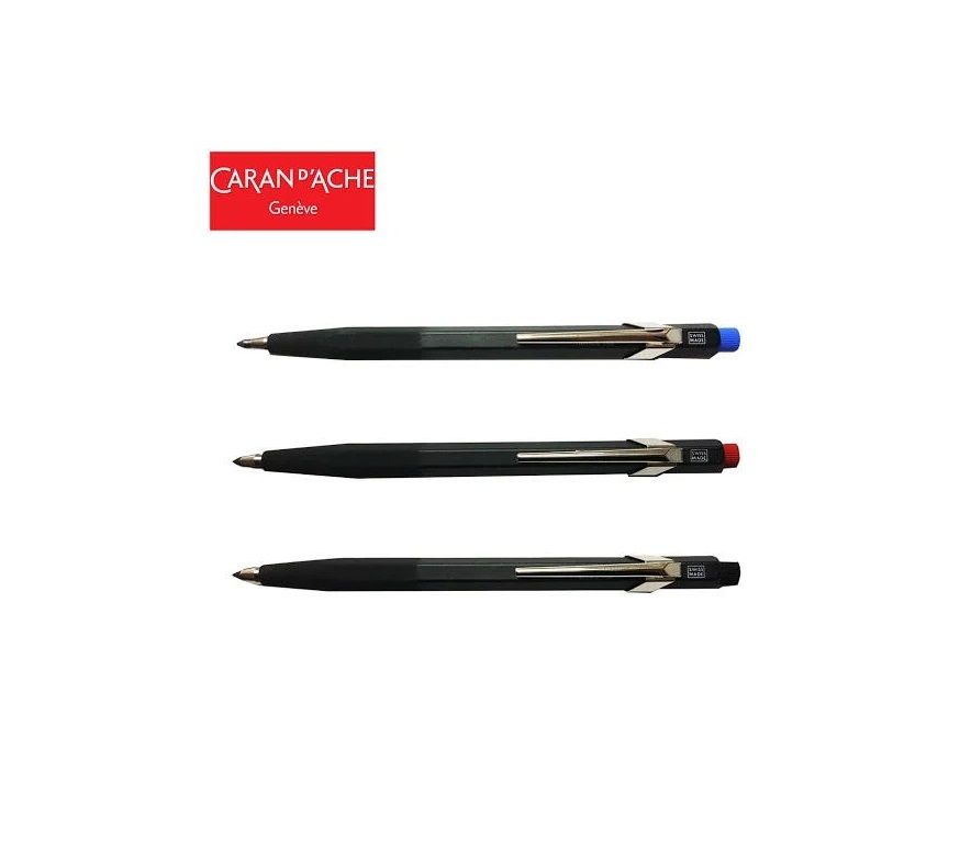 CARAN d'ACHE 瑞士卡達  CARAN DACHE Fixpencil 3mm製圖用工程筆 磨砂止滑握把(短軸)0003.289 筆蓋顏色隨機出貨