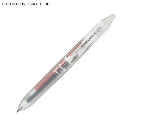 PILOT 百樂 最夯系列  FriXion Ball 0.38mm透明四色按鍵魔擦筆(LKFB-80UF)