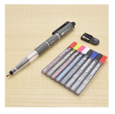 Pentel 飛龍 日本 八合一Super Multi 8色鉛筆機能筆組2mm筆芯(PH803ST)複合式製圖筆 彩色繪圖筆