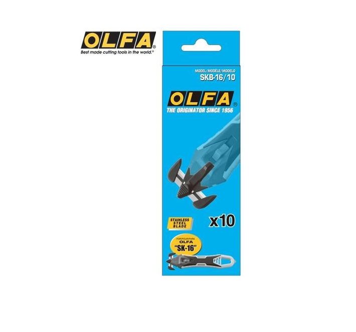 OLFA 日本  安全工作刀 美工刀切割紙箱 打包帶專用刀片(SKB-16/10)