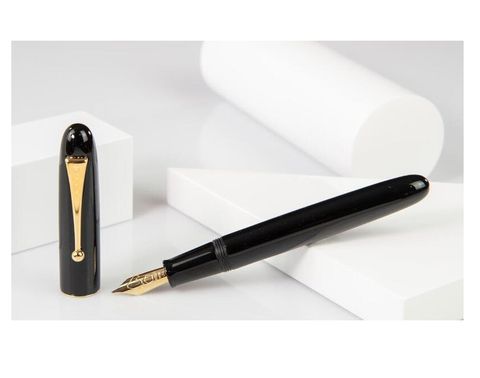 NAMIKI 生漆黑桿鋼筆-20號18K金筆尖(FNK-128S-B)手工製作