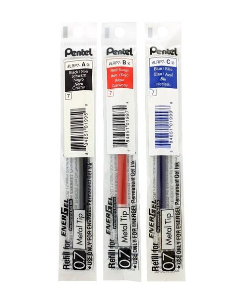 Pentel 飛龍 極速鋼珠筆 替換筆芯(LRP7) 0.7mm 砲彈筆頭