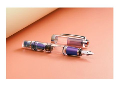 TWSBI 三文堂 臺灣   mini AL鋼筆-陽極葡萄紫 活塞上墨 EF/F/M/B