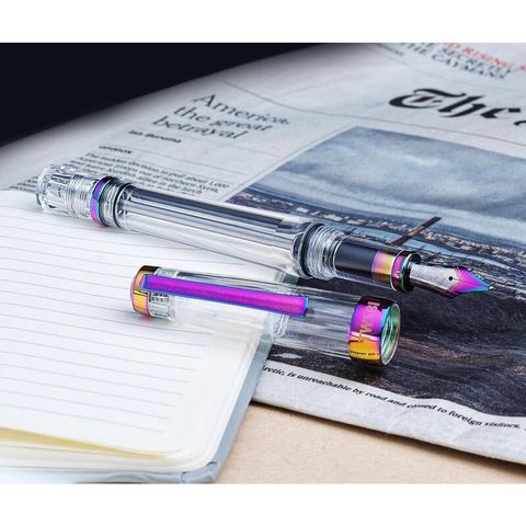 TWSBI 三文堂 臺灣   VAC 700R IRIS 透明色 負壓上墨鋼筆(限定彩虹)送分裝墨水