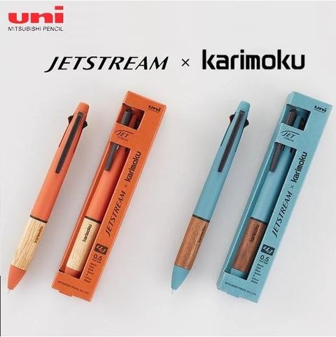 限量日本 三菱Uni-ball Jetstream karimoku 4+1多機能溜溜筆(MSXE5-KF-05)木握把