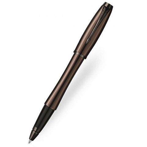 PARKER 派克 URBAN 都會時尚系列電路紋鋼珠筆-棕色(P0949060) 黃銅材質筆身
