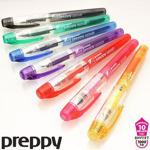 Platinum 白金 Preppy 炫彩透明鋼筆 元氣小鋼筆(PSQ-300)可換卡水