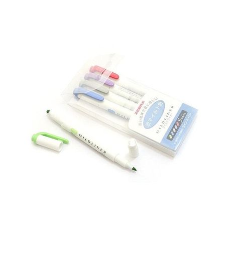 日本 ZEBRA 斑馬 MILDLINER 柔色系雙頭螢光筆 WKT7-5C-NC 冷色組 畫重點不傷眼