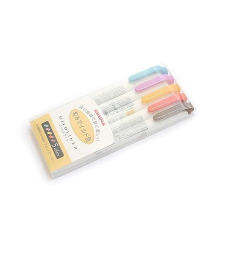 日本 ZEBRA 斑馬 MILDLINER 柔色系雙頭螢光筆 WKT7-5C-RC 和風色組 畫重點不傷眼