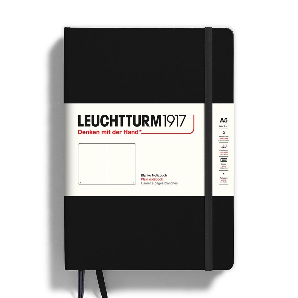 Leuchtturm1917 德國 LEUCHTTURM 燈塔 硬殼筆記本 》A5 size / 空白