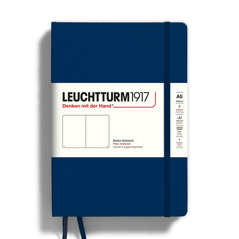 Leuchtturm1917 德國 LEUCHTTURM 燈塔 硬殼筆記本 》A5 size / 空白