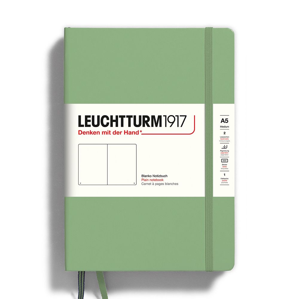 Leuchtturm1917 德國 LEUCHTTURM 燈塔 硬殼筆記本 》A5 size / 空白