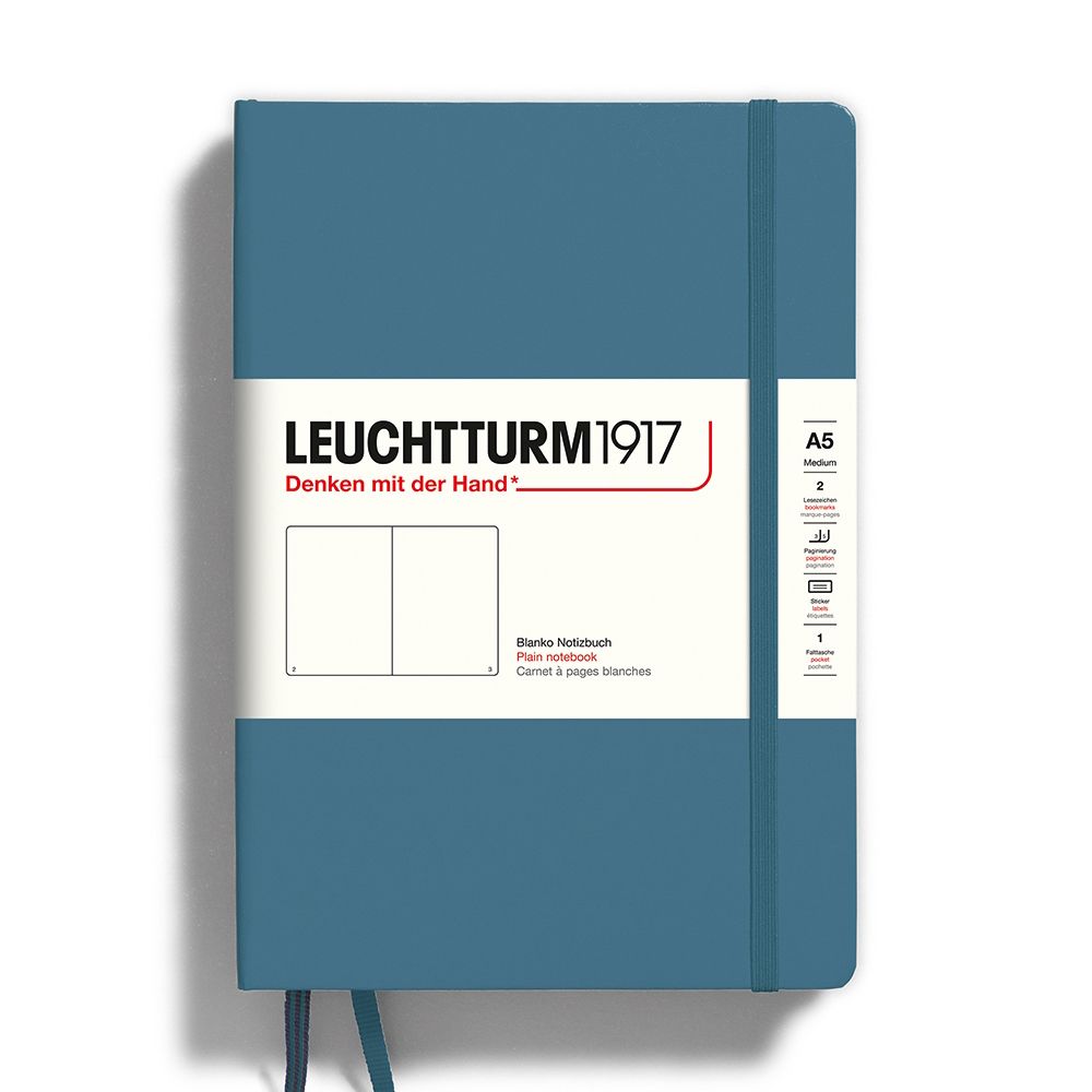 Leuchtturm1917 德國 LEUCHTTURM 燈塔 硬殼筆記本 》A5 size / 空白