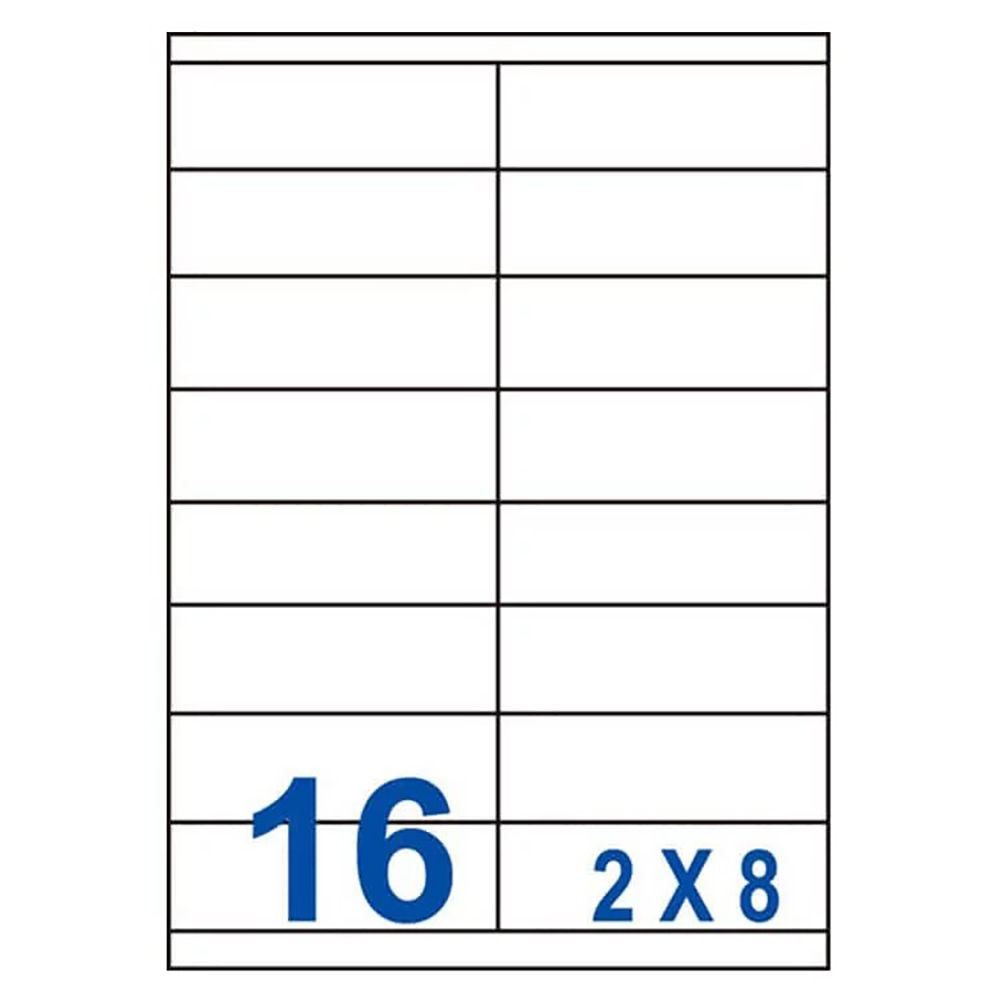  【Unistar裕德標籤】US4427 多功能白標16格 105x35mm-1000入/箱(貼紙/標籤紙/防溢膠/不刺鼻)