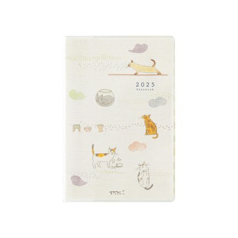 MIDORI POCKET DIARY 2025手帳迷你(月間)