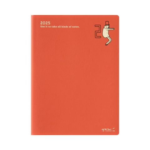 MIDORI POCKET DIARY 2025手帳(月間)A6