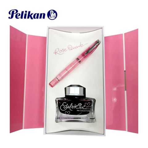 Pelikan M205 鋼筆 水晶玫瑰禮盒組附墨水/F