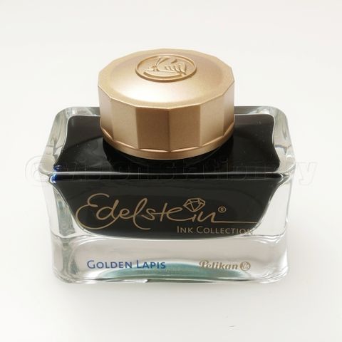 德國 PELIKAN 百利金《Edelstein 逸彩鋼筆墨水》青金石藍 Golden Lapis / 50ml 