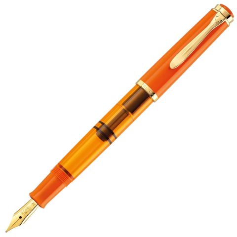 PELIKAN M200粉桔鋼筆