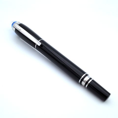 MONTBLANC 萬寶龍 星際行者系列藍色星球珍貴樹脂鋼筆活塞轉換器(F尖 130528)