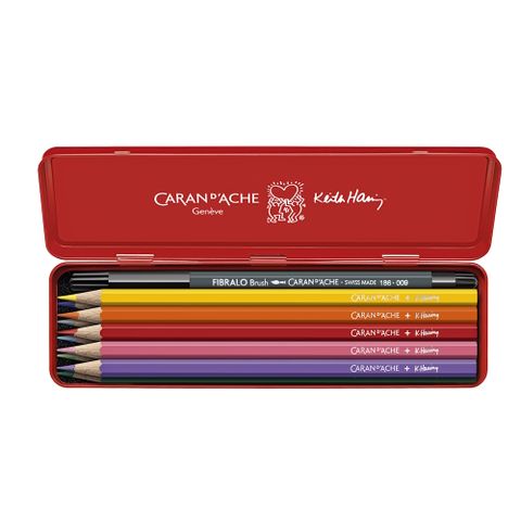 CARAN d’ACHE 卡達 Keith Haring 聯名水溶性色鉛筆組