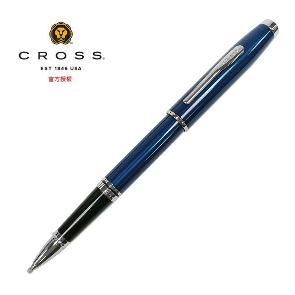 CROSS 高雲系列藍琺瑯白夾/紅琺瑯白夾鋼珠筆AT0665-9/AT0665-10 