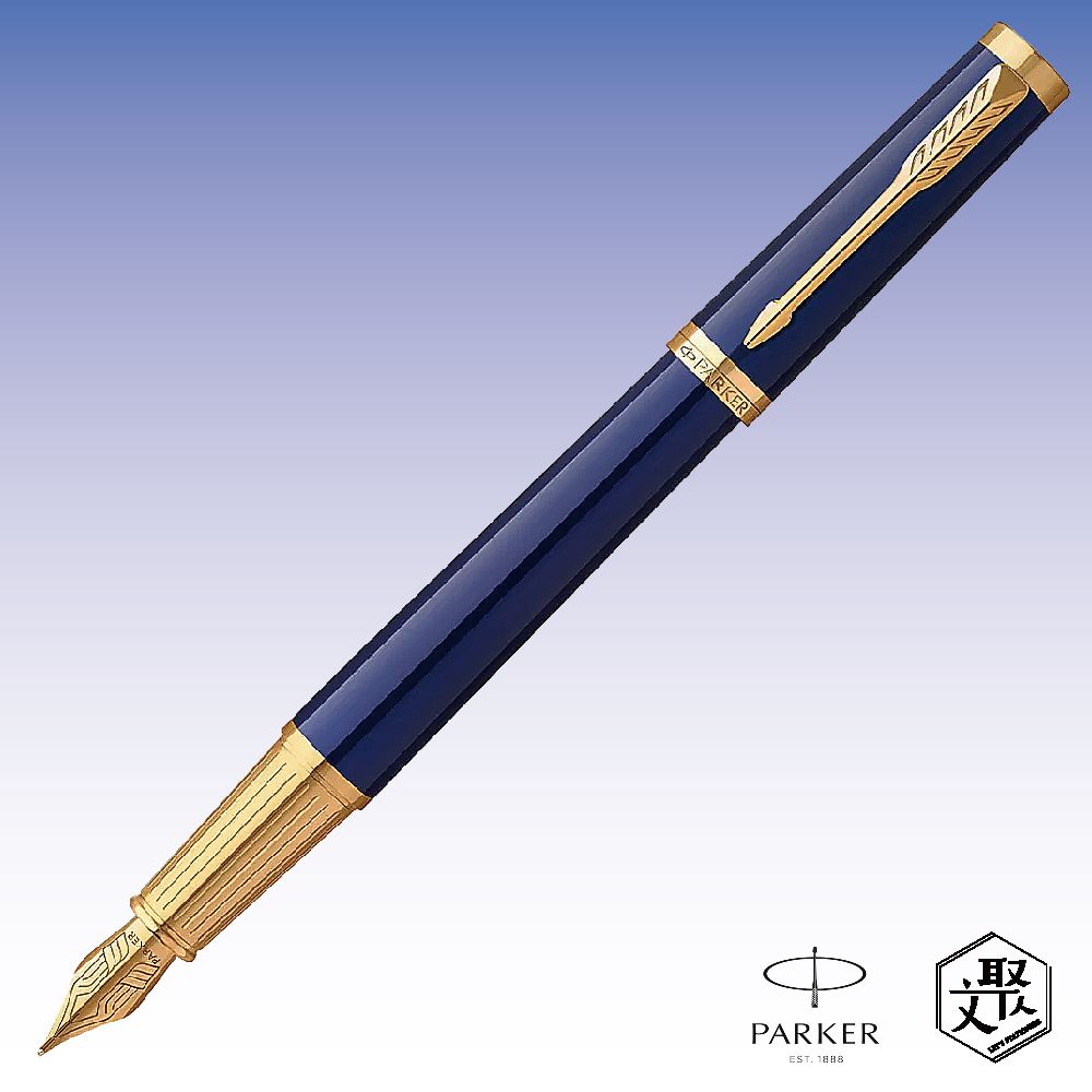 PARKER 派克 	  精英系列深海藍鋼筆 免費刻字 原廠正貨